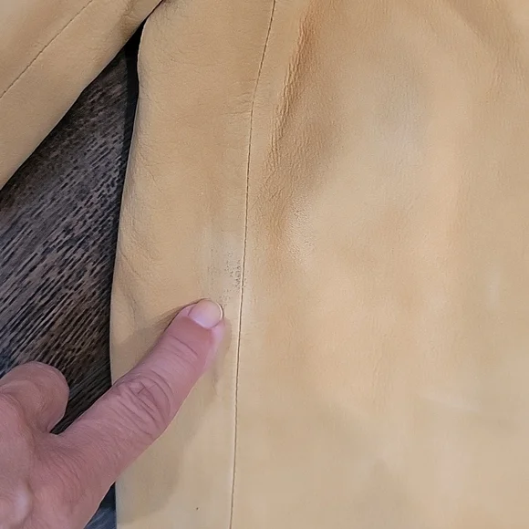 Vintage 80s 90s high waist tapered  camel leather  pants. Size 6 - Picture 4 of 13